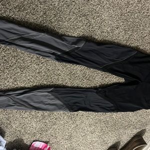 Black grey lululemon leggings